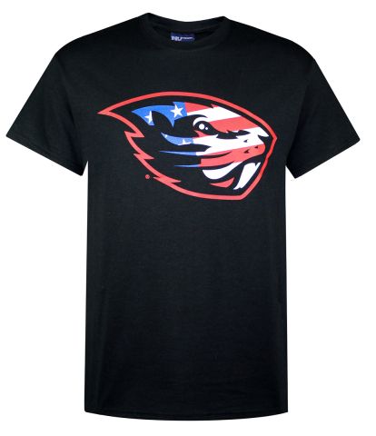 Men's Black Beaver Salute Tee