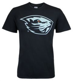 Value Black Tee with Grey Beaver