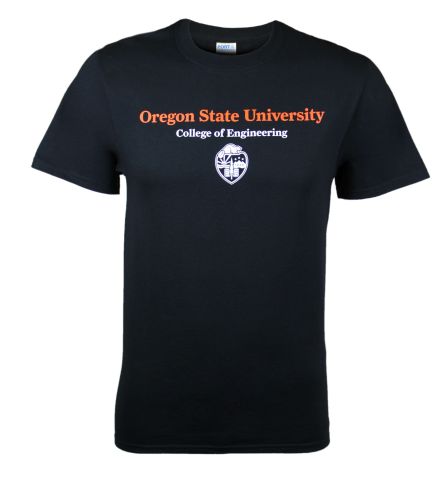 Unisex Black College of Engineering Tee