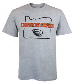 Men's Oxford State Outline Beaver Tee