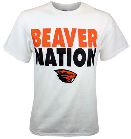 Value Men's White Beaver Nation Tee