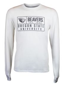 Value White Oregon State Beavers Long Sleeve Tee