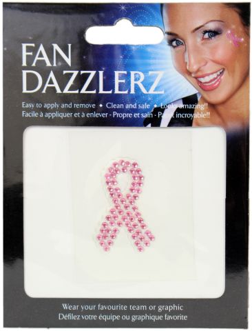 Pink Awareness Ribbon Temporary Tattoo