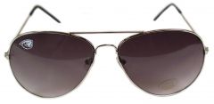 Aviator Sunglasses with White Beaver Head