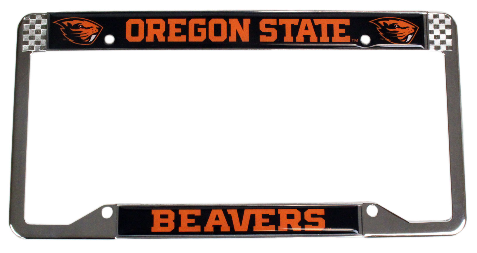 Chrome Beavers License Plate Frame - OSU Beaver Store