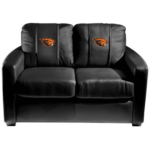 DreamSeat Silver Love Seat with Beaver