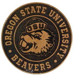 Oregon State University Beavers Wood Coaster Set with Benny