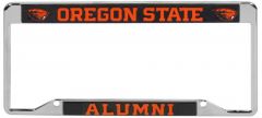 Chrome Oregon State Alumni License Plate Frame