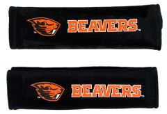 Black Beavers Seat Belt Pads