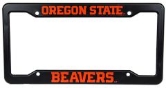 Black Oregon State Beavers License Plate Frame
