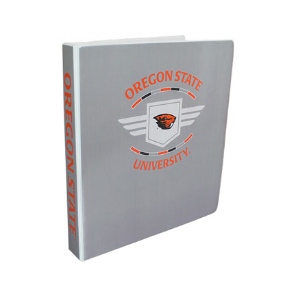 Grey Oregon State University Wings Binder