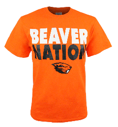 Men's Orange Beaver Nation Tee