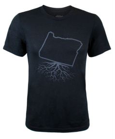Unisex Black Oregon Roots Tee