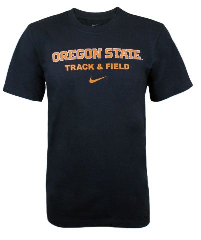 Men's Nike Black Track and Field Core Short Sleeve Tee