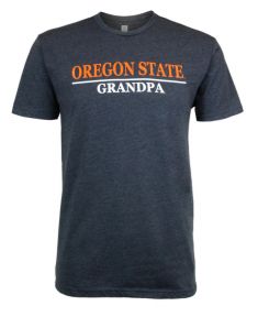 Men's Charcoal Oregon State Grandpa Tee