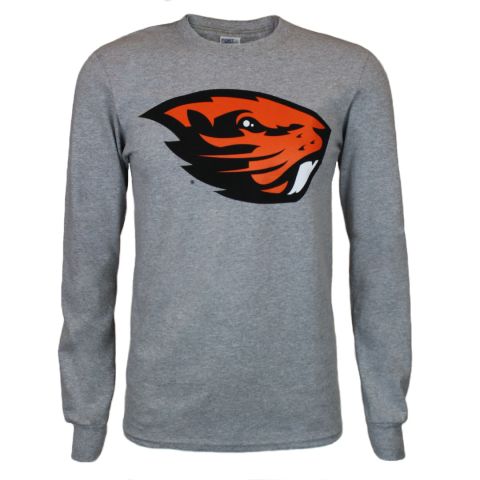 Value Oxford Grey Long Sleeve Beaver Tee