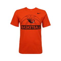 Men's Nike Orange Basketball Tee with Beaver