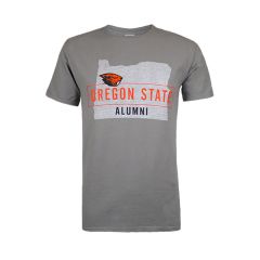 Men's Grey Oregon State Alumni Tee