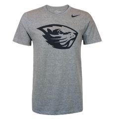 Men's Dark Heather Grey Tee with Beaver