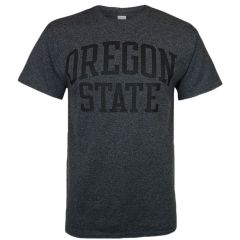 Men's Champion Charcoal Heather Grey Tee with Oregon State