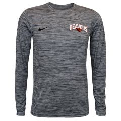 Men's Nike Light Grey Team Issue Tee with Beaver