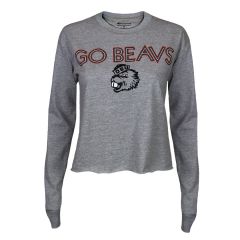 Women's Oxford Go Beavs Cropped Tee with Benny