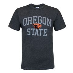Value Dark Grey Tonal Oregon State Tee with Beaver