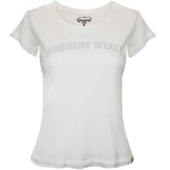 Women's Waffle Knit Oregon State Short Sleeve Tee