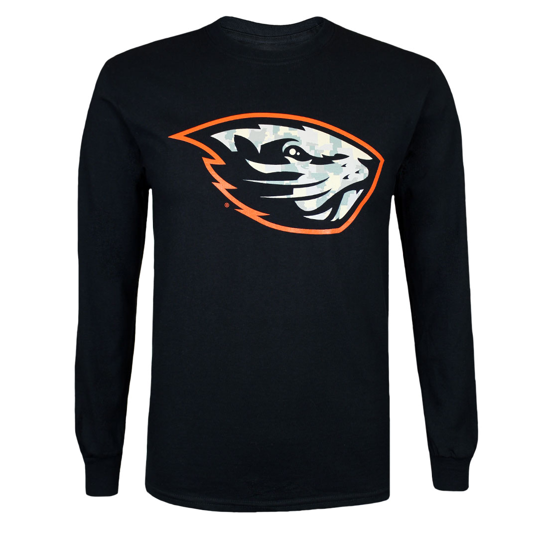 Value Men's Camo Beaver Long Sleeve - OSU Beaver Store