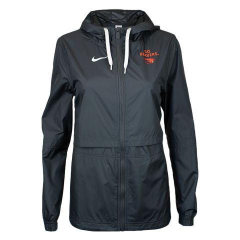 Women's Nike Charcoal Go Beavers Windrunner Jacket