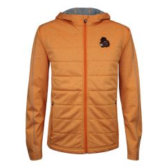 Men's Orangesicle Quilted Jacket with Benny