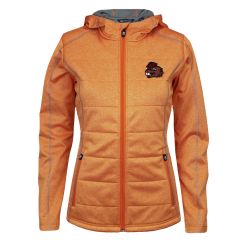Women's Orangesicle Quilted Jacket with Benny