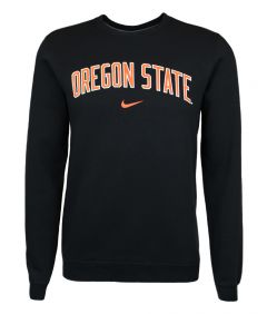 Men's Nike Black Oregon State Fleece Crewneck
