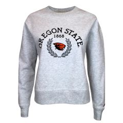 Women's Ash Grey Oregon State Boxy Sweatshirt