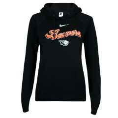 Women's Nike Black Varsity Hoodie with Beavers