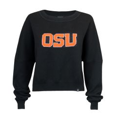 Women's Black Boxy OSU Sweater