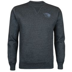 Men's Dark Charcoal Sweatshirt with Tonal Beaver