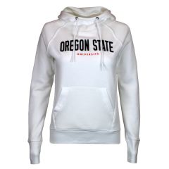 Women's Champion White 3D Oregon State Hoodie