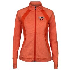 Women's Orange OSU Mom Full-Zip Knit Jacket