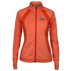 Women's Orange OSU Grandma Full-Zip Knit Jacket