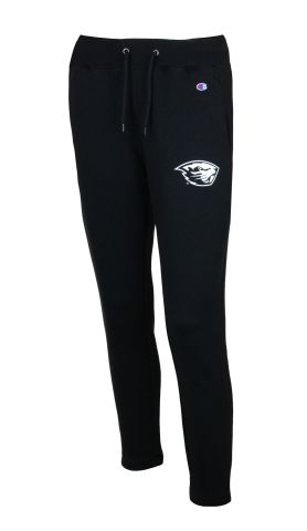 Women's Champion Black Joggers with Beaver