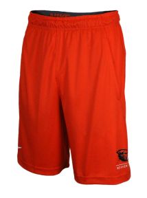 Men's Orange Nike Shorts with Beaver