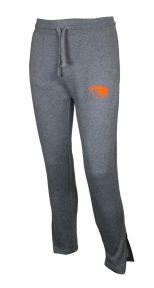 Men's Grey Zip Ankle Sweatpants with Beaver