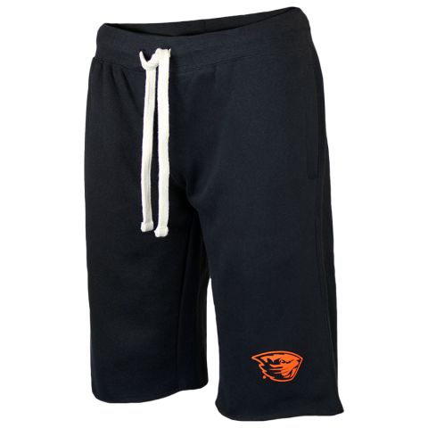 Men's Black Raw Edge Beaver Shorts