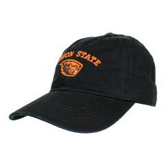 Black Relaxed Twill Oregon State Adjustable Hat