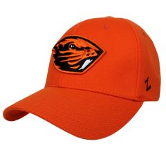 Orange Fitted Beaver Hat