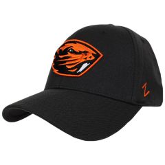Dark Grey Fitted Hat with Beaver