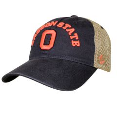 Grey and Khaki Oregon State Snapback with Block O