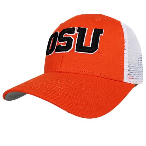 Orange and White Trucker Snapback with OSU