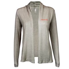 Women's Oatmeal Cardigan with Oregon State
